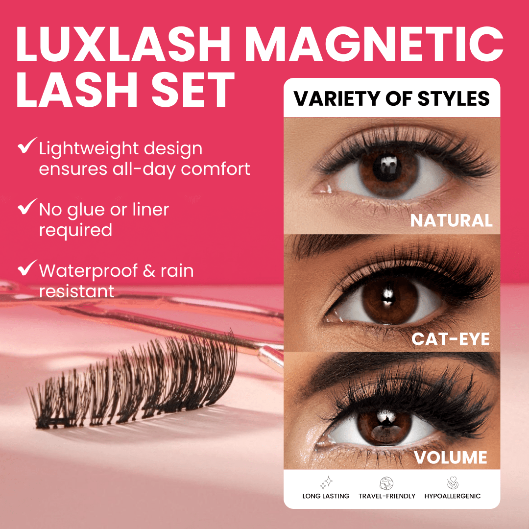 LUXLASH™ MAGNETIC LASH KIT (3 Lash Sets per Kit) - LUXLASHES